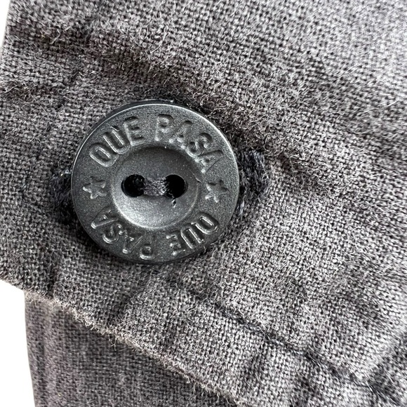 Vintage Que Pasa Casual Pull-On Pants Paper Bag Waist Wing Pockets Med USA Faded - Picture 7 of 10